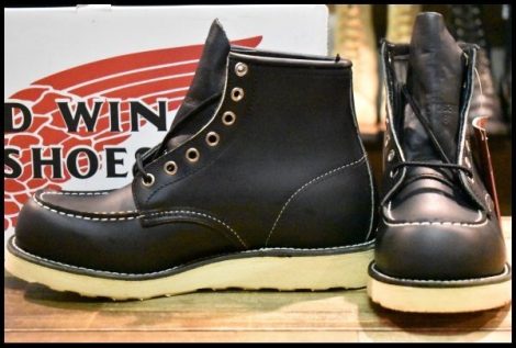 【6.5D 箱付 DEAD 羽タグ 00年】レッドウィング 8130 アイリッシュセッター 黒 ブラッククローム 8179 ブーツ redwing HOPESMORE