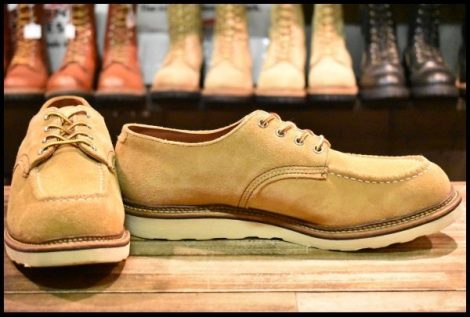 【12D 良品 11年】レッドウィング 8105 スエード オックスフォード メイズ アビレーン ラフアウト モックトゥ ブーツ redwing HOPESMORE