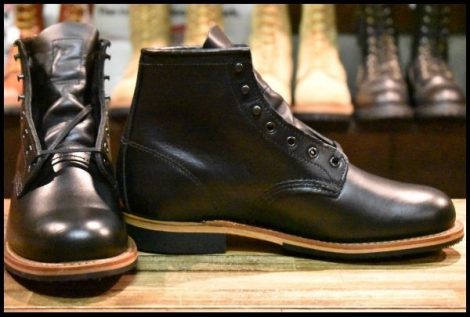 【7D 箱付 未使用 24年】レッドウィング 9423 ベックマン 黒 ブラック エクスカリバー プレーントゥ 9414 9014 ブーツ redwing HOPESMORE