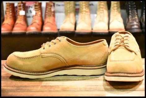 【12D 良品 11年】レッドウィング 8105 スエード オックスフォード メイズ アビレーン ラフアウト モックトゥ ブーツ redwing HOPESMORE