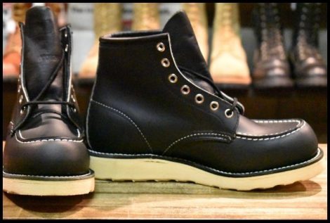 【6.5D 箱付 DEAD 羽タグ 00年】レッドウィング 8130 アイリッシュセッター 黒 ブラッククローム 8179 ブーツ redwing HOPESMORE