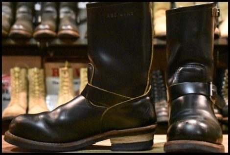 【9D 良品】レッドウィング 9268 エンジニア 黒 ブラック クローンダイク スチールトゥ ブーツ redwing HOPESMORE