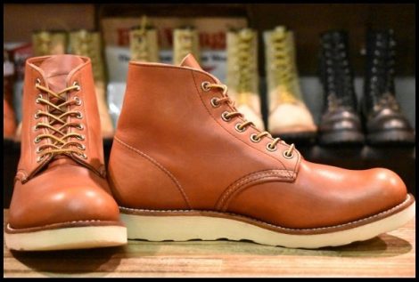 【9D 良品 12年】レッドウィング 8166 アイリッシュセッター 赤茶 オロラセット プレーントゥ ブーツ redwing HOPESMORE
