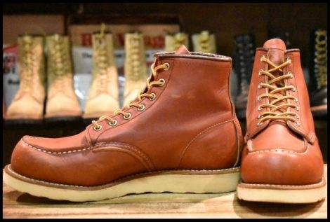 【8.5E 良品 16年】レッドウィング 8875 アイリッシュセッター 赤茶 オロラセット モックトゥ レースアップ ブーツ redwing HOPESMORE