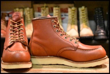 【7D 良品 09年】レッドウィング 8875 アイリッシュセッター 赤茶 オロラセット モックトゥ レースアップ ブーツ redwing HOPESMORE
