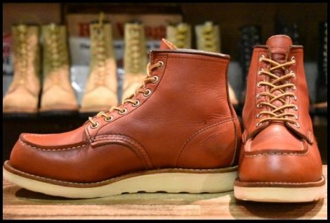 【7E 良品 犬タグ復刻 21年】レッドウィング 8875 アイリッシュセッター 赤茶 オロラセット モックトゥ ブーツ redwing HOPESMORE