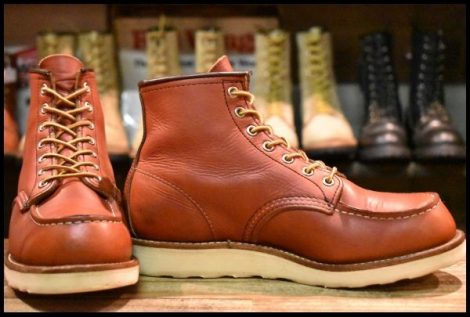 【7E 良品 犬タグ復刻 21年】レッドウィング 8875 アイリッシュセッター 赤茶 オロラセット モックトゥ ブーツ redwing HOPESMORE