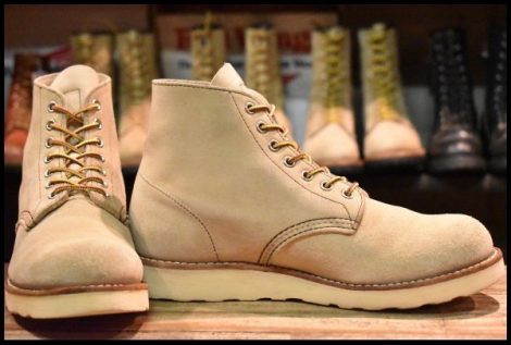 【7.5D 良品 13年】レッドウィング 8167 スエード アイリッシュセッター ホーソーン ラフアウト プレーントゥ ブーツ redwing HOPESMORE