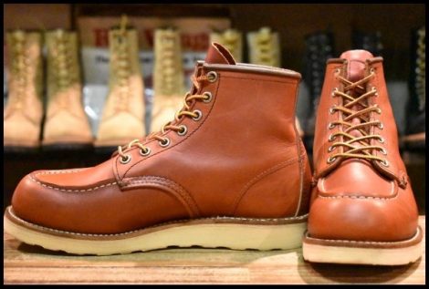 【7D 良品 09年】レッドウィング 8875 アイリッシュセッター 赤茶 オロラセット モックトゥ レースアップ ブーツ redwing HOPESMORE
