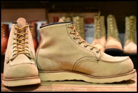【7.5E 良品 07年】レッドウィング 8173 スエード アイリッシュセッター ホーソーン ラフアウト モックトゥ ブーツ redwing HOPESMORE