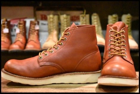 【7D 良品 09年】レッドウィング 8166 アイリッシュセッター 赤茶 オロラセット プレーントゥ 編み上げ ブーツ redwing HOPESMORE