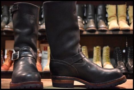 【7.5EE 箱付 良品 11年】WESCO ウエスコ カスタムボス 11インチハイト ブラック 黒 ビブラム100シングル ブーツ BOSS HOPESMORE