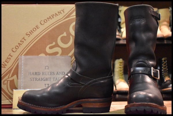 【7.5EE 箱付 良品 11年】WESCO ウエスコ カスタムボス 11インチハイト ブラック 黒 ビブラム100シングル ブーツ BOSS HOPESMORE