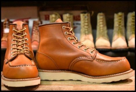 【7E 箱付 美品 21年】レッドウィング 875 アイリッシュセッター 茶 オロレガシー モック レースアップ 編み上げ ブーツ redwing HOPESMORE