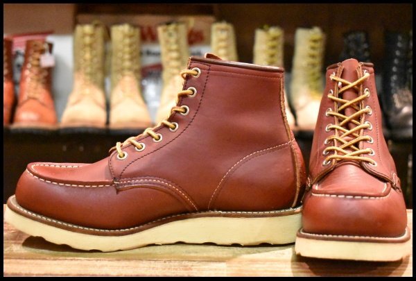 【7E 美品 犬タグ 99年】レッドウィング 8875 アイリッシュセッター 赤茶 オロラセット モックトゥ ブーツ redwing HOPESMORE