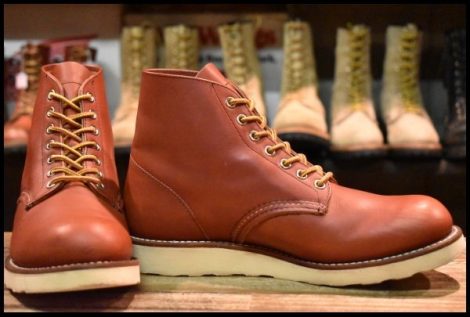 【7D 箱付 良品 14年】レッドウィング 8166 アイリッシュセッター 赤茶 オロラセット プレーントゥ ブーツ redwing HOPESMORE