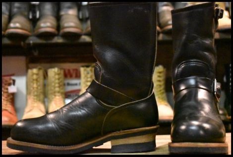 【7.5D 良品 PT91プリント 94年02月刻印】レッドウィング 2268 エンジニア ブラッククローム スチールトゥ ブーツ redwing HOPESMORE