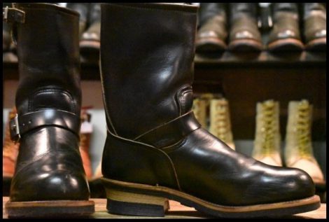 【7.5D 良品 PT91プリント 94年02月刻印】レッドウィング 2268 エンジニア ブラッククローム スチールトゥ ブーツ redwing HOPESMORE