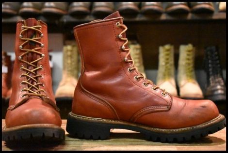 【8C 良品 半円犬タグ】レッドウィング 899 アイリッシュセッター ビブラム オロラセット 編み上げ ブーツ redwing HOPESMORE