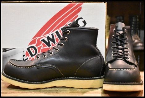 【9D 箱付 良品 04年】レッドウィング 8130 アイリッシュセッター 黒 ブラッククローム モックトゥ 8179 ブーツ redwing HOPESMORE