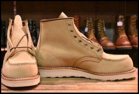 【7D 箱付 未使用 23年】レッドウィング 8833 スエード アイリッシュセッター ホーソーン ラフアウト モック ブーツ redwing HOPESMORE