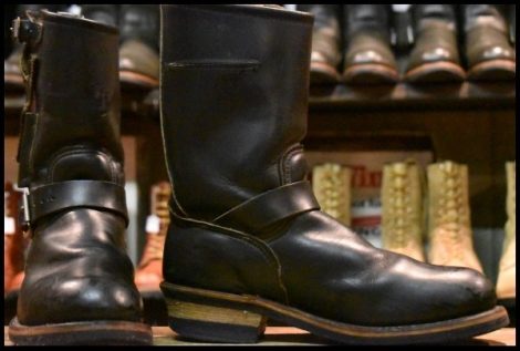 【7.5D 良品 PT91刺繍タグ】レッドウィング 8270 ナイフポケット エンジニア 黒 スチールトゥ ブーツ redwing HOPESMORE