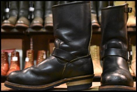 【7.5D 良品 PT91刺繍タグ】レッドウィング 8270 ナイフポケット エンジニア 黒 スチールトゥ ブーツ redwing HOPESMORE