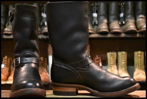 【12.5D 美品 12年】WESCO ウエスコ カスタムボス 11インチハイト ブラック ローラーバックル ビブラム７００シングル ブーツ HOPESMORE