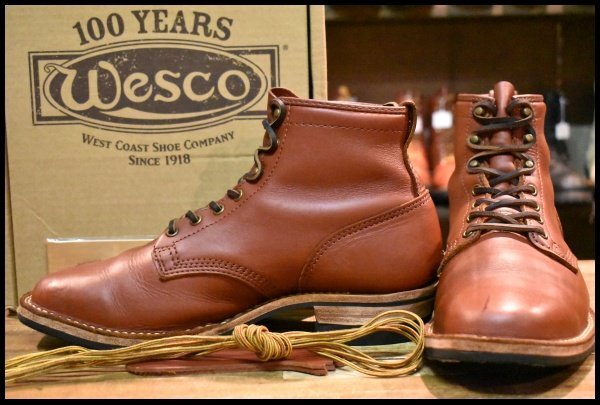 【10.5D 箱付 良品 19年】WESCO ウエスコ カスタムウォレン レッドウッド 赤茶 ビブラム269シングル ブーツ BOSS HOPESMORE