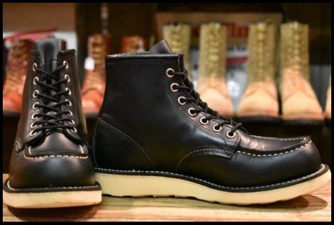 【5.5E 良品 09年】レッドウィング 8130 アイリッシュセッター 黒 ブラッククローム モック 編み上げ 8179 ブーツ redwing HOPESMORE