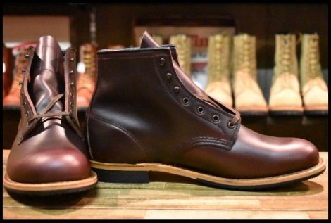 【10D 箱付 未使用 24年】レッドウィング 9419 ベックマン ブラックチェリー エクスカリバー プレーントゥ ブーツ redwing HOPESMORE