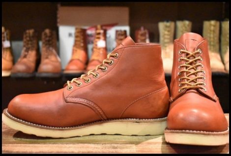 【9D 良品 08年】レッドウィング 8166 アイリッシュセッター 赤茶 オロラセット プレーントゥ 編み上げ ブーツ redwing HOPESMORE