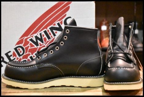 【8D 箱付 DEAD 羽タグ 03年】レッドウィング 8130 アイリッシュセッター 黒 ブラッククローム モックトゥ ブーツ redwing HOPESMORE