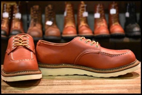 【9.5D 美品 19年】レッドウィング 8103 オックスフォード 赤茶 オロラセット モックトゥ ローカット 短靴 ブーツ redwing HOPESMORE