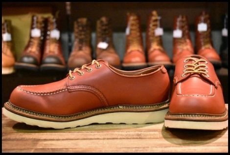 【9.5D 美品 19年】レッドウィング 8103 オックスフォード 赤茶 オロラセット モックトゥ ローカット 短靴 ブーツ redwing HOPESMORE