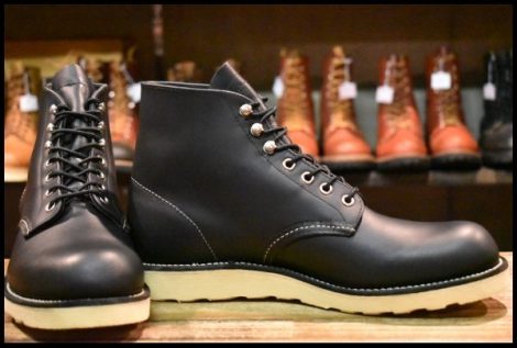 【8.5D 箱付 美品 11年】レッドウィング 8165 アイリッシュセッター 黒 ブラッククローム プレーントゥ 編み上げ ブーツ redwing HOPESMORE