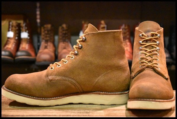 【8.5D 良品 07年】レッドウィング 8181 スエード アイリッシュセッター 茶 ミュールスキナー プレーントゥ ブーツ redwing HOPESMORE