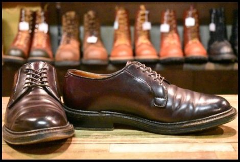 【6.5D 箱付 良品】ALDEN オールデン 990 オックスフォード #8 バーガンディ コードバン シューズ 編み上げ 短靴 ブーツ HOPESMORE