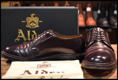 【6.5D 箱付 良品】ALDEN オールデン 990 オックスフォード #8 バーガンディ コードバン シューズ 編み上げ 短靴 ブーツ HOPESMORE
