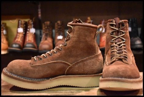 【8E 良品】WHITE’S ホワイツ ノースウエストLTT ブラウン ラフアウト 茶 スエード ビブラム 編み上げ レースアップ ブーツ HOPESMORE
