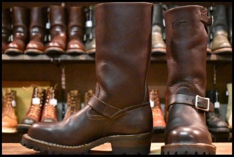 【7.5E 美品 13年】WESCO ウエスコ カスタムボス ブラウン 茶 11インチハイト ビブラム100シングル ブーツ BOSS HOPESMORE