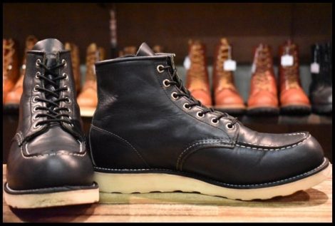 【10D 良品 14年】レッドウィング 9075 アイリッシュセッター 黒 ブラック ハーネス モックトゥ 8179 8130 ブーツ redwing HOPESMORE