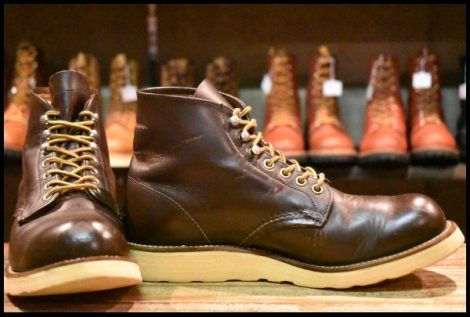 【7.5D 良品 犬タグ】レッドウィング 8160 アイリッシュセッター ガラスレザー コレクテッドグレイン 編み上げ ブーツ redwing HOPESMORE