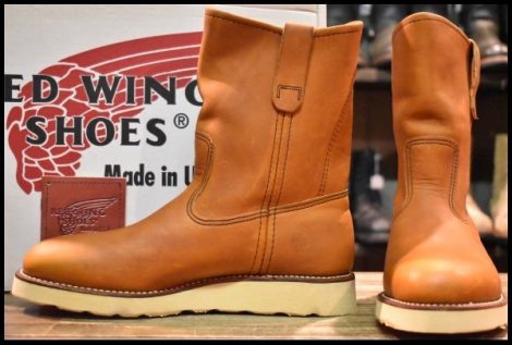 【7D 箱付 DEAD 旧羽タグ 97年】レッドウィング 866 ペコス 茶 オロイジナル クッションソール プルオン ブーツ redwing pecos HOPESMORE