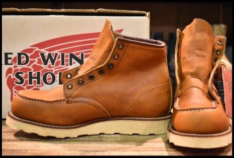 【8.5E 箱付 DEAD 羽タグ】レッドウィング 875 アイリッシュセッター 赤茶 オロイジナル モックトゥ ブーツ redwing HOPESMORE