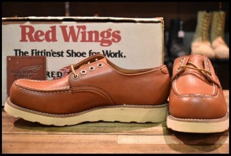 【8.5D DEAD 旧羽タグ】レッドウィング 8104 オックスフォード 赤茶 オロラセット 短靴 ローカット レースアップ ブーツ redwing HOPESMORE