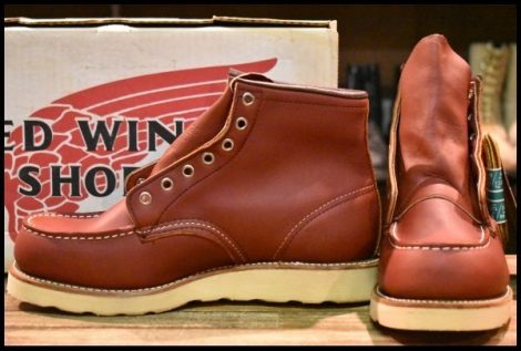 【7E 箱付 DEAD 犬タグ 98年】レッドウィング 8875 アイリッシュセッター 赤茶 オロラセット モック 編み上げ ブーツ redwing HOPESMORE