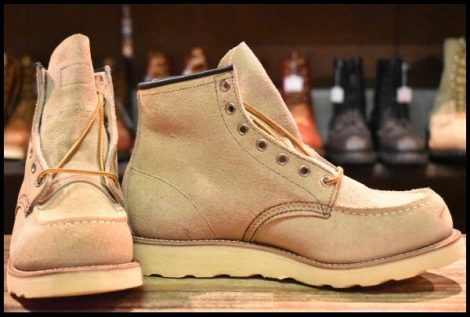 【7.5E 箱付 DEAD 羽タグ】レッドウィング 8173 スエード アイリッシュセッター ラフアウト モックトゥ ブーツ redwing HOPESMORE