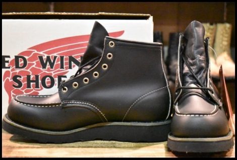【8.5D 箱付 DEAD 羽タグ 99年】レッドウイング 8137 アイリッシュセッター 黒 ブラッククローム モックトゥ ブーツ redwing HOPESMORE