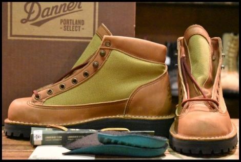 【7EE 箱付 DEAD 白タグ】Danner ダナーライト リバイバル 30422 ブラウン カーキ ゴアテックス 復刻 REVIVAL GORE-TEX ブーツ HOPESMORE